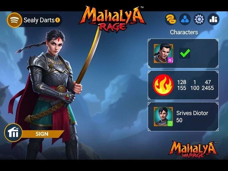 Mahalaya Warrior Rage Game Interface
